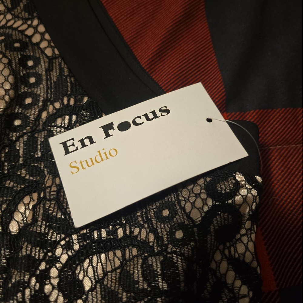 Enfocus Studio Knee Length Dress Lace Top Size 14, New‎ - Picture 4 of 7